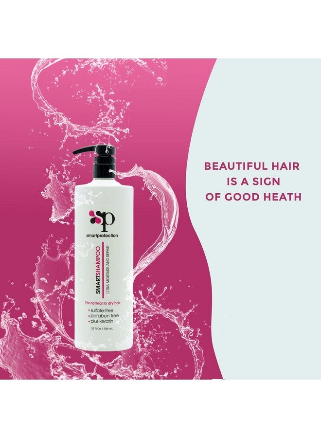 كيف شامبو فائق الترطيب خالٍ من الكبريتات والبارابين، 32 أونصة، للشعر المعالج بالكيراتين من Smart Protection - Image 4