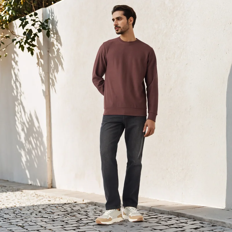 سبلاش فيڤ Herringbone Textured Sweatshirt