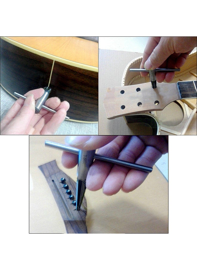 Tapered B-Ridge Pin Hole Reamer Guitar Woodworker Luthier Ream Tool