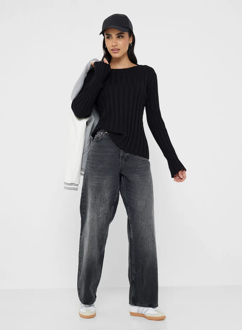 Ginger Basics Essential Crew Neck Knitted Sweater