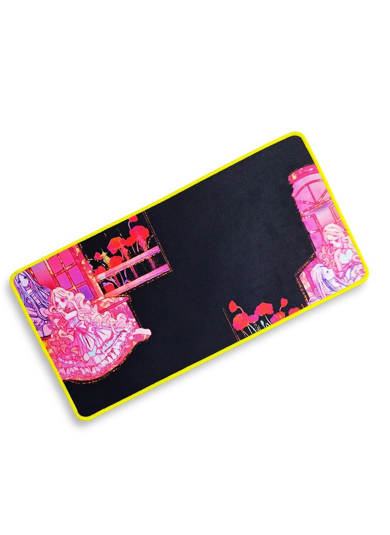 Generic Gaming Mouse Pad Large ,  cartoons (60cm x 30cm x 3mm) , Thick Extended Mouse Mat Water proof Non-Slip Spill-Resistant Desk Pad with Special-Textured Surface, Anti-Fray Stitched Edges for Keyboard, PC  - Image 2