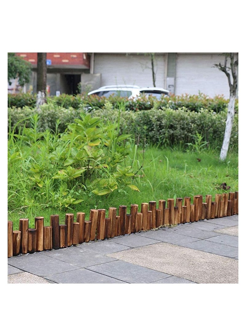 LINGWEI Wooden Garden Edging Border Roll Outdoor Lawn Decorative Panels Gardening Picket Fence For Landscape Patio Flower Bed Animal Barrier - Image 3