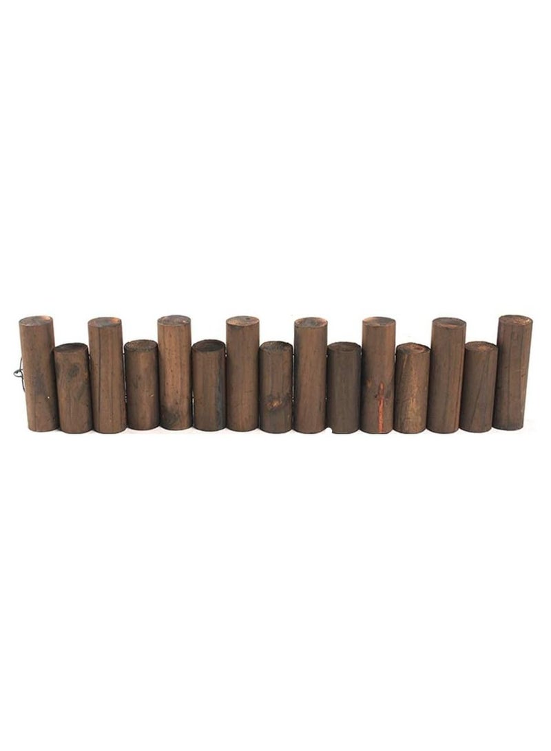 LINGWEI Wooden Garden Edging Border Roll Outdoor Lawn Decorative Panels Gardening Picket Fence For Landscape Patio Flower Bed Animal Barrier - Image 1