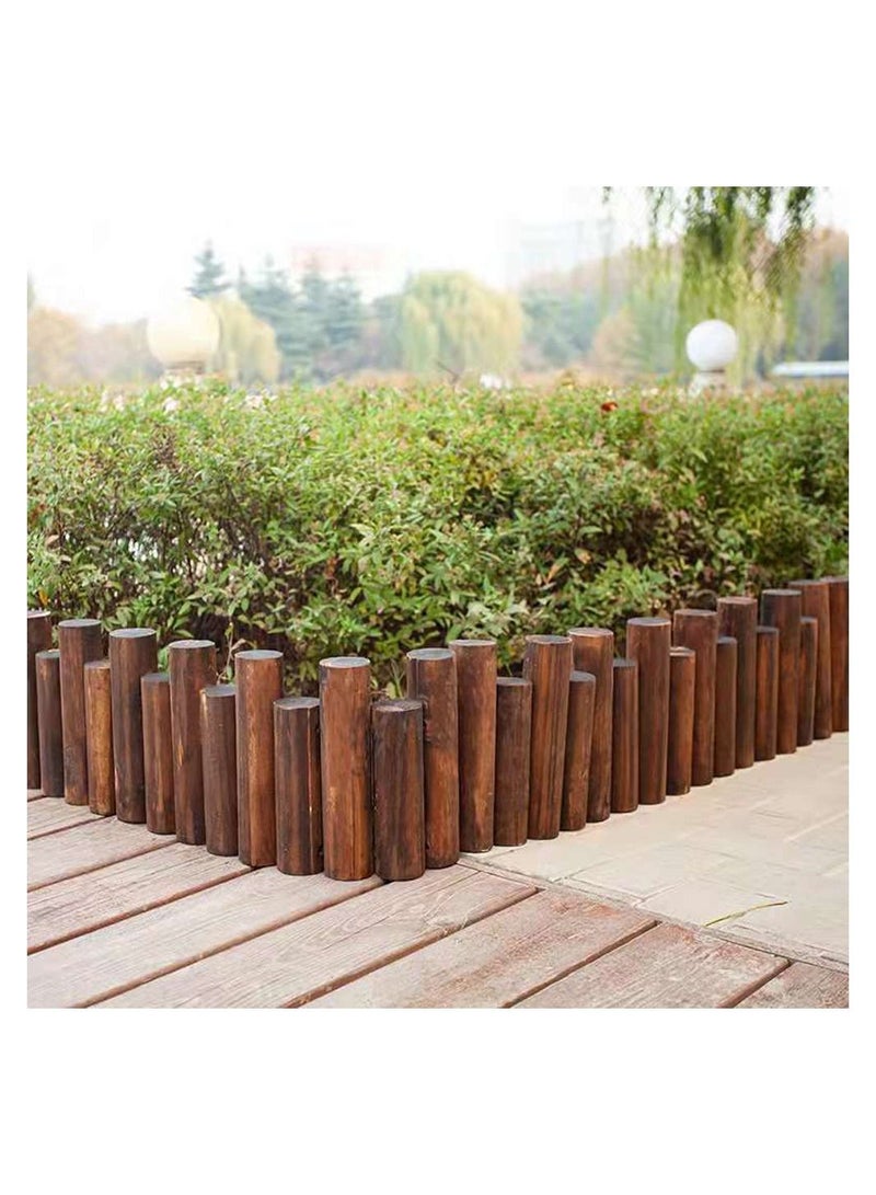 LINGWEI Wooden Garden Edging Border Roll Outdoor Lawn Decorative Panels Gardening Picket Fence For Landscape Patio Flower Bed Animal Barrier - Image 2
