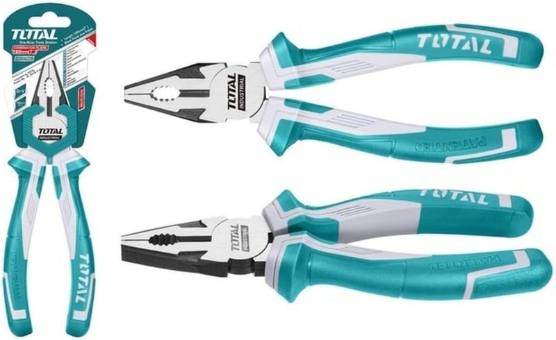 TOTAL Combination Pliers 8 Inch - 200 mm - Image 1