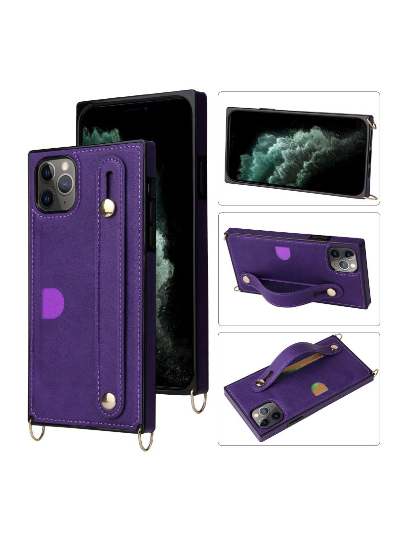 Loquat Suitable For iPhone Crossbody Lanyard Leather Case - Image 1