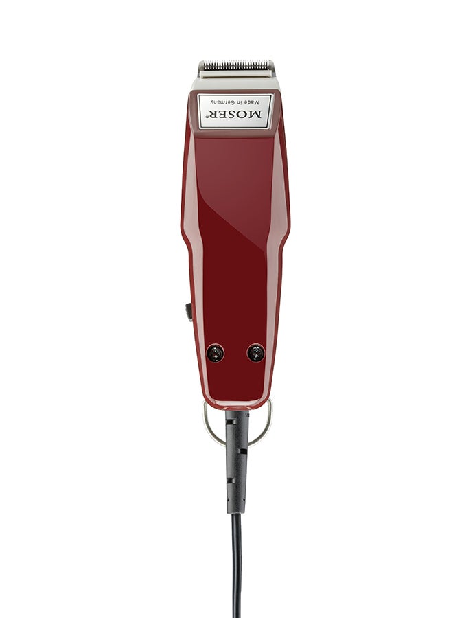 MOSER 1400 Mini Professional Corded Trimmer For Men (Made In Germany) | Precision Star Blade | Compact And Lightweight | Includes 3Mm - 6 Mm Adjustable Attachment Comb (1411-0150) Burgundy - Image 1