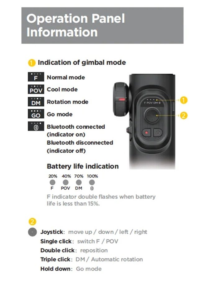 Smart XE Handheld Gimbal Stabilizer 3-Axis for Smartphone for iPhone Android AI Face Tracking Vlog