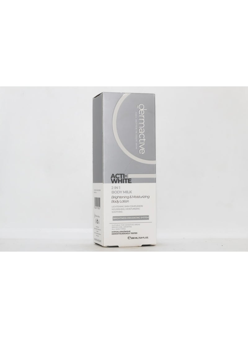 Dermactive Acti- White 2in1 Body Milk 200 ml - Image 2