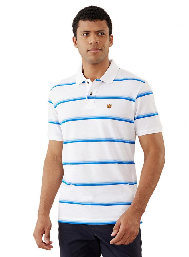 Fahrenheit Striped Polo T-shirt - Image 1