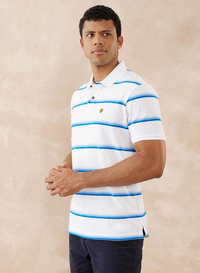 Fahrenheit Striped Polo T-shirt - Image 3