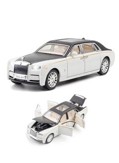 CHE ZHI Exquisite Car Model 1/32 Rolls-Royce Phantom Model Car, Alloy Pull Back Toy Car with Sound and Light for Kids Boy Girl Birthday Gift  - Image 1