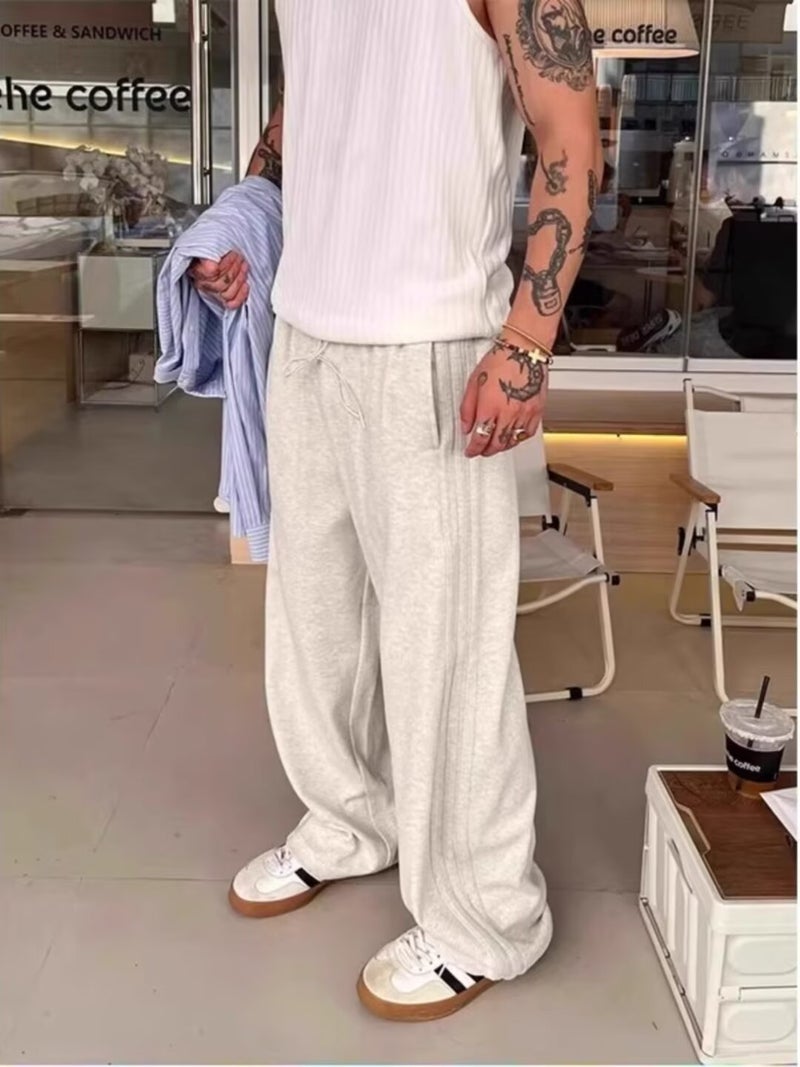 Long-Sleeved Trendy Men'S T-Shirt Men'S Outer Thin Striped Shirt Korean Style Popular Shirt - Image 3