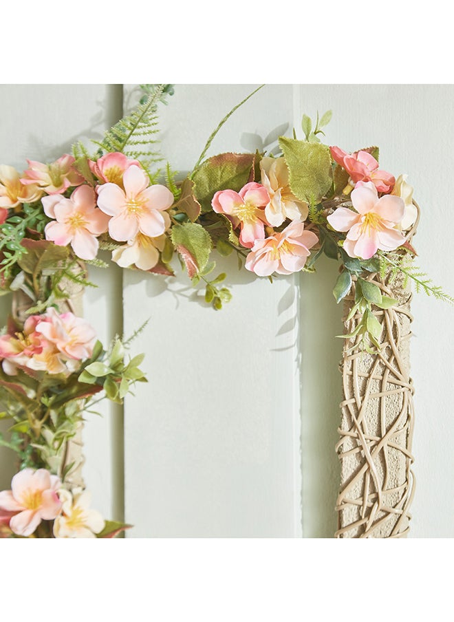Home Box Fiona Blossom Rectangle Wreath Wall Decor 29 x 34 x 10 cm  - Image 3