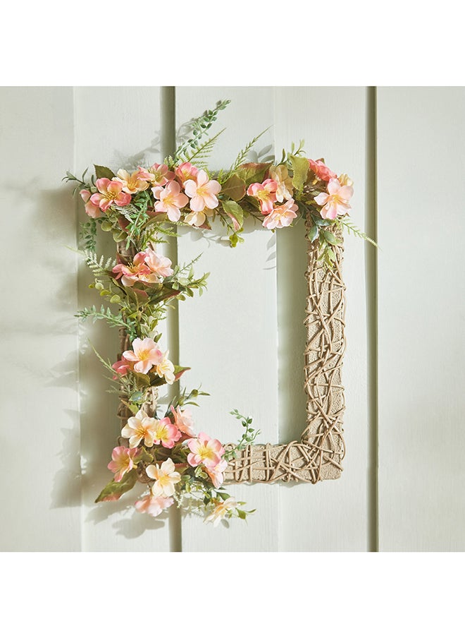 Home Box Fiona Blossom Rectangle Wreath Wall Decor 29 x 34 x 10 cm  - Image 2