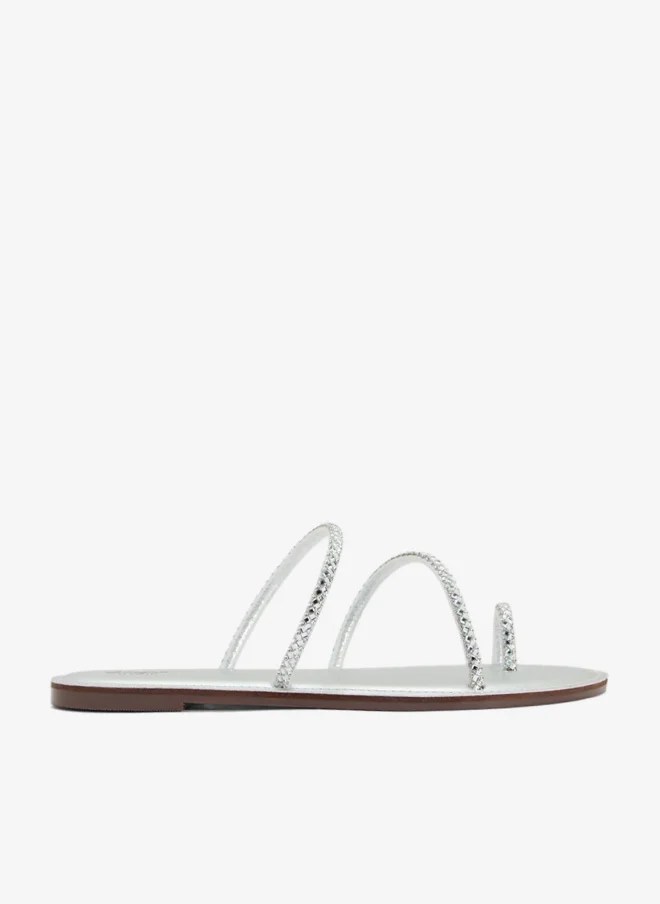 Ginger Sparkly Flat Sandal