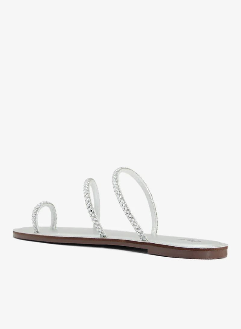 Ginger Sparkly Flat Sandal