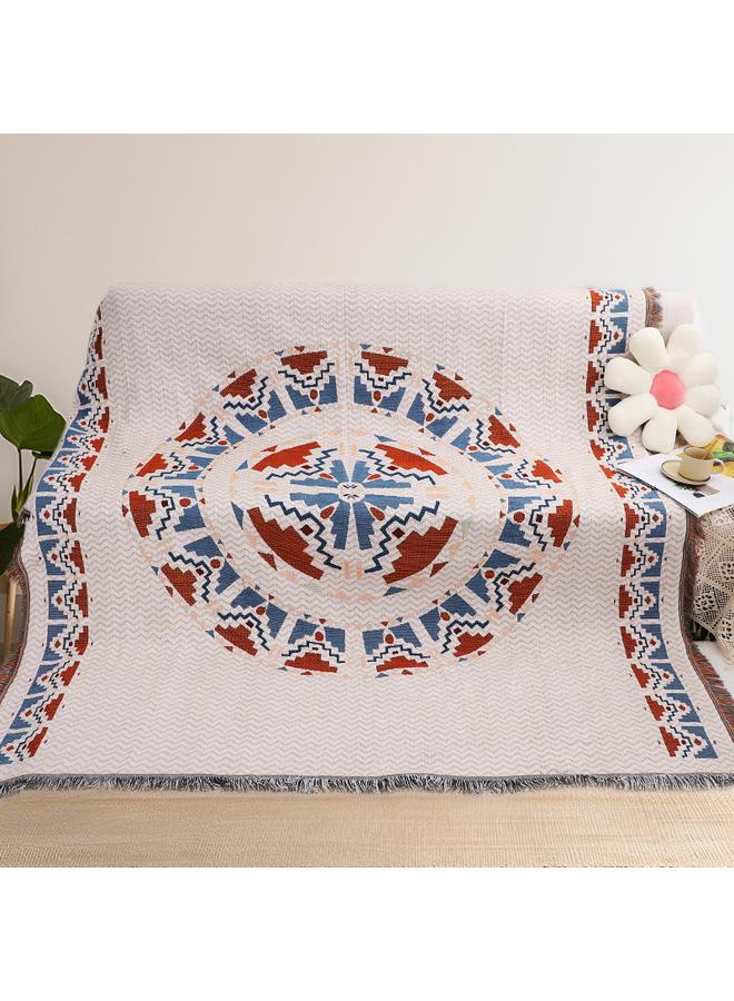 Bluejw Picnic Blanket Ethnic Style Camping Multi-functional Thread Blanket Customizable Sofa Blanket Sofa Towel Cover Blanket Camping Mat Picnic Mat - Image 1