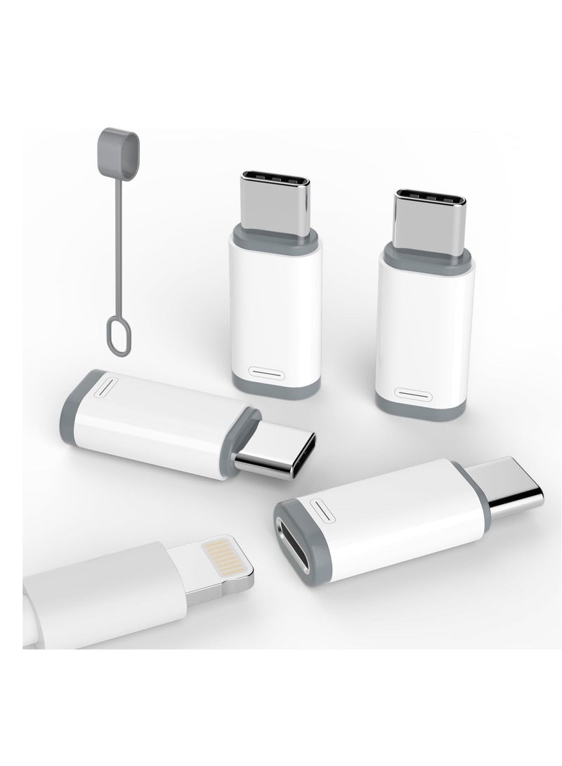 Bukela 4 Pack Lightning to USB C Adapter for iPhone 15/16 Pro/16 Pro Max/Plus,Samsung S24,iPad Air,Nintendo Switch,Fast Charging and Data Transfer,Type C Charger Connector Cable,for iPhone 16/15 Charger  - Image 1