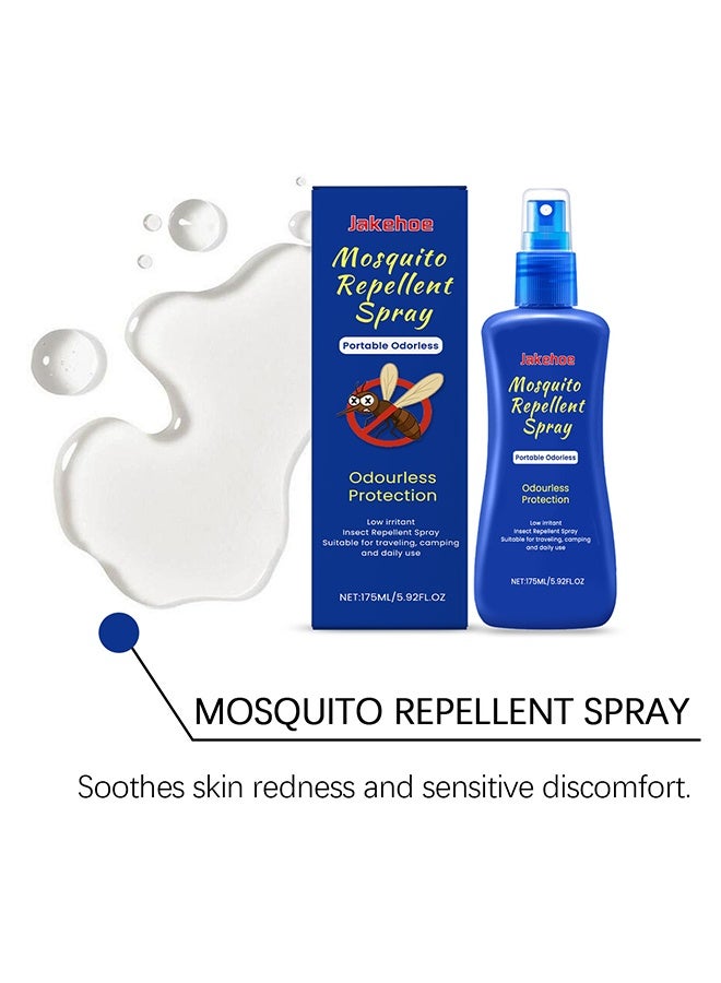 Jakehoe بخاخ طارد للبعوض، طبيعي، خالٍ من DEET، للبق، للاستخدام في المنزل والتخييم والأنشطة الخارجية، حماية لمدة 4 ساعات، طارد حشرات نباتي نباتي خالٍ من DEET، حجمه 175 مل - Image 5