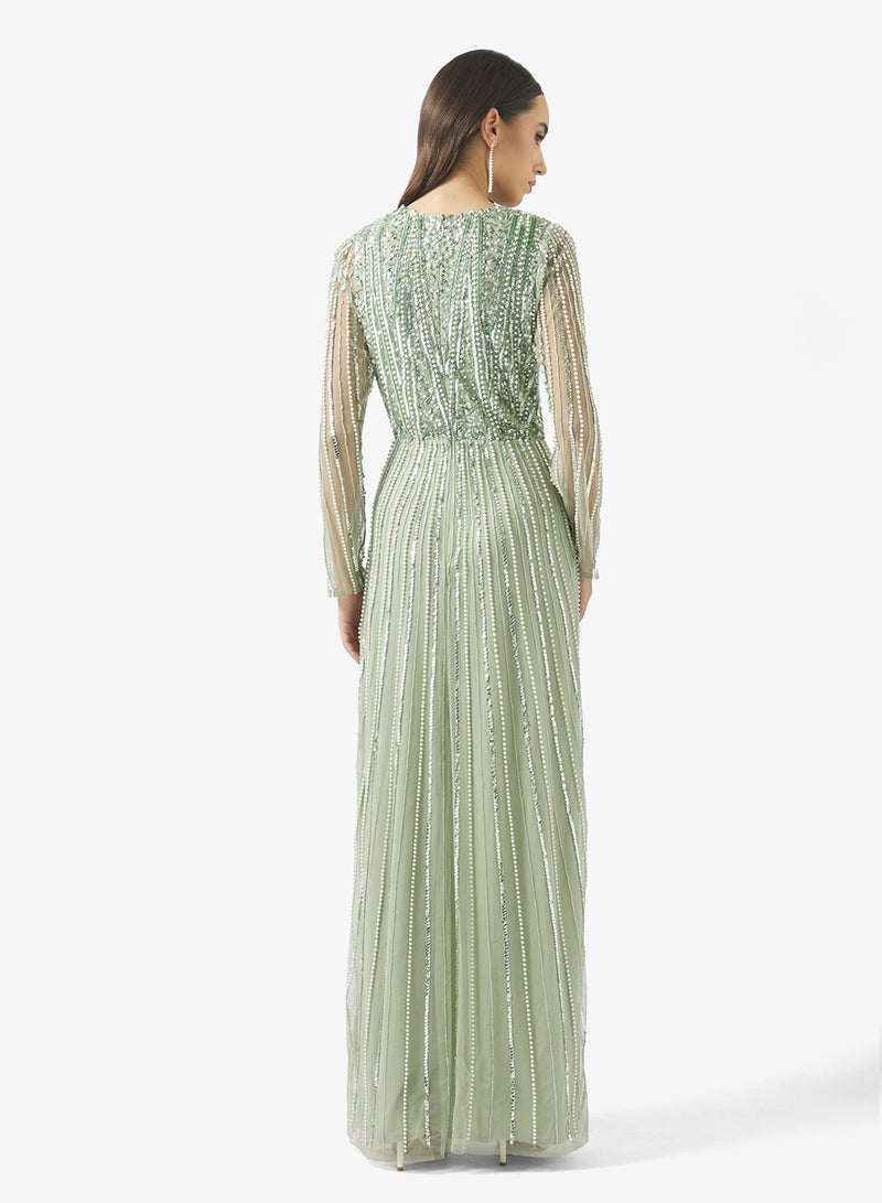 Namshi x Beaded Embellished Shift Dress - Image 2