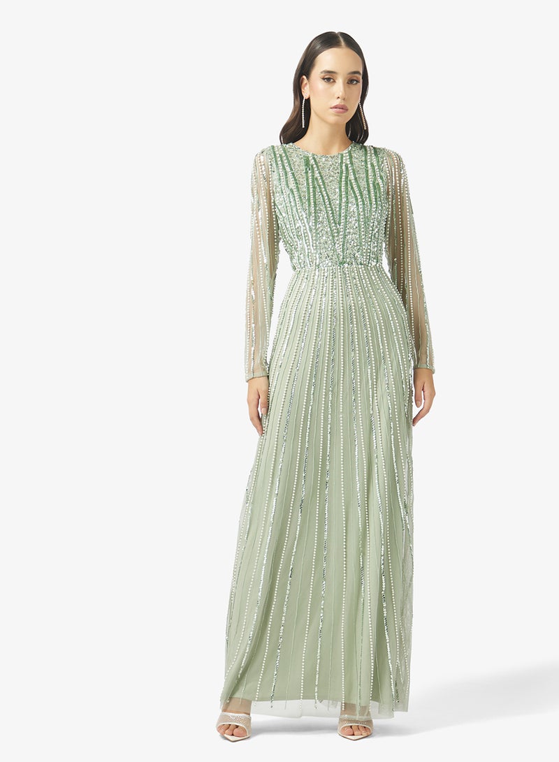 Namshi x Beaded Embellished Shift Dress - Image 1
