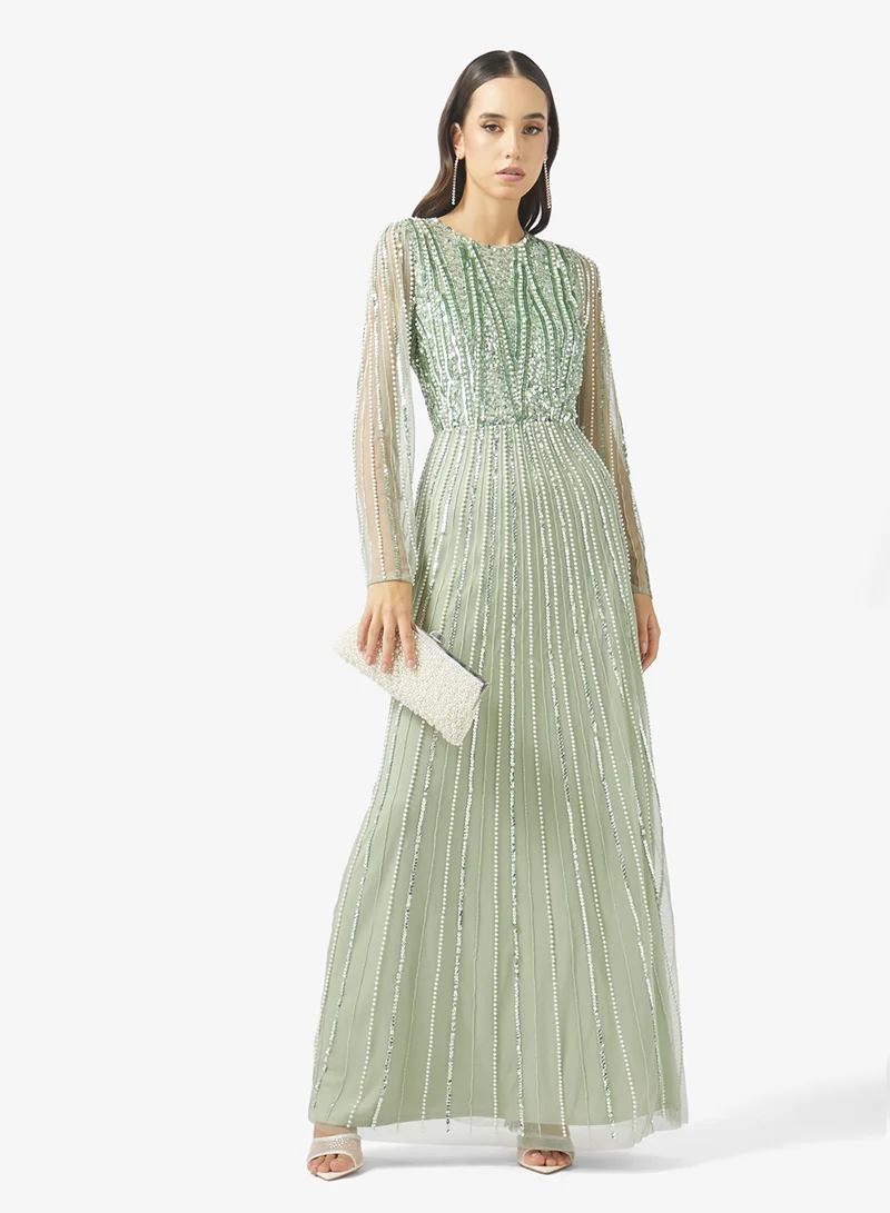 Namshi x  Beaded Embellished Shift Dress for Women | Best Price UAE