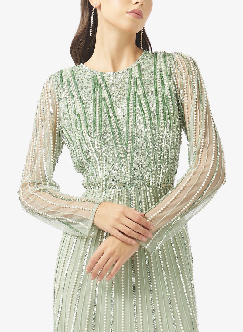 Namshi x Beaded Embellished Shift Dress - Image 3