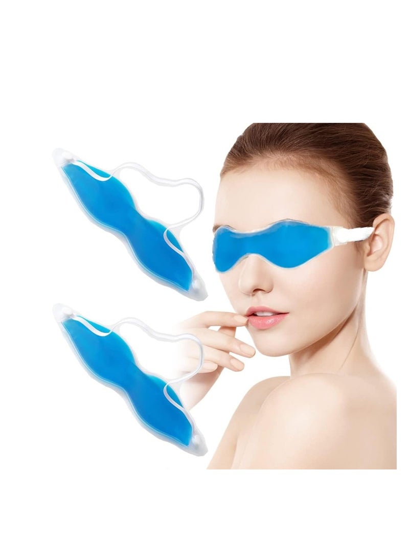 SYOSI Gel Eye Mask, Chillable Eye Mask, Eye Mask for Redness, Safe Gel Pad, Heat And Cold Compress, Eye Discomfort Relief, Soothing Eye Therapy, Eye Swelling Reduction, Eye Strain Relief 3 Packs  - Image 1