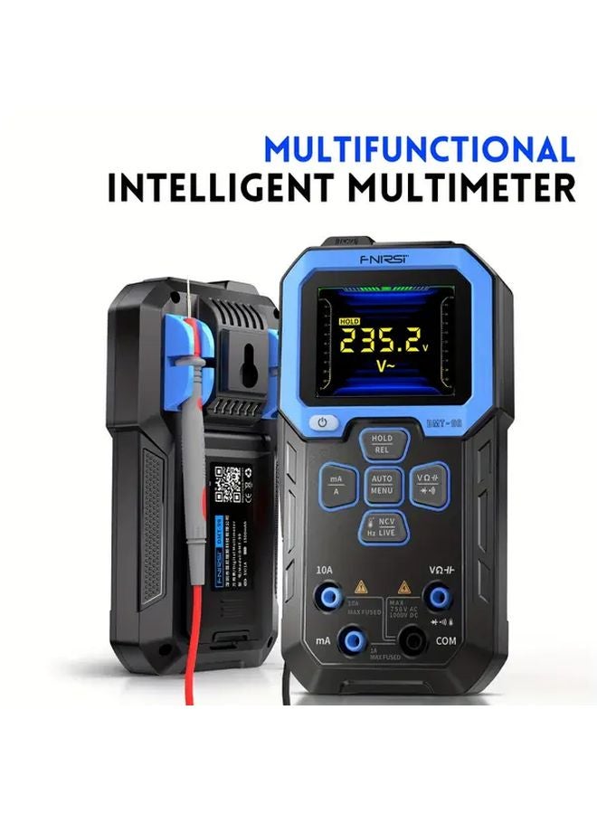 DMT99 مقياس متعدد رقمي 10000 قيمة قيمة جذر متوسط تربية حقيقية تيار متردد تيار مستمر أوتوماتيكي شاشة ملونة عالية الوضوح من نوع TFT - Image 4