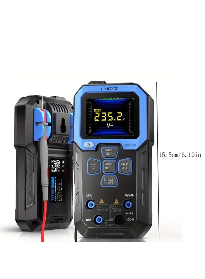 DMT99 مقياس متعدد رقمي 10000 قيمة قيمة جذر متوسط تربية حقيقية تيار متردد تيار مستمر أوتوماتيكي شاشة ملونة عالية الوضوح من نوع TFT - Image 3