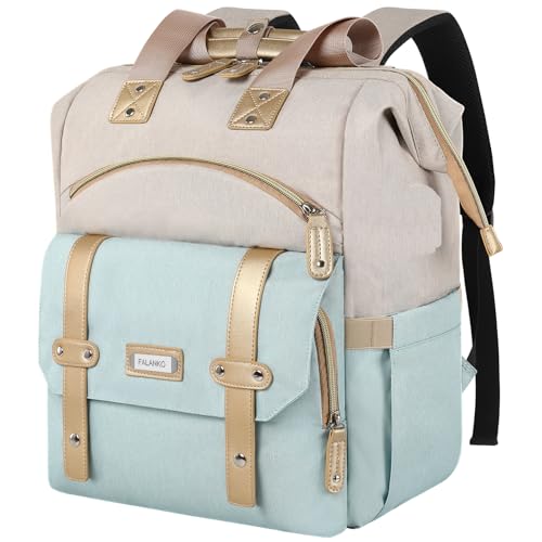 FALANKO Laptop Backpack for Women17 inch Computer Backpack for Work School Nurse Teacher Business College with Laptop CompartmentRFID Waterresistant Large Wide Open Travel Backpack Bookbag - Image 1