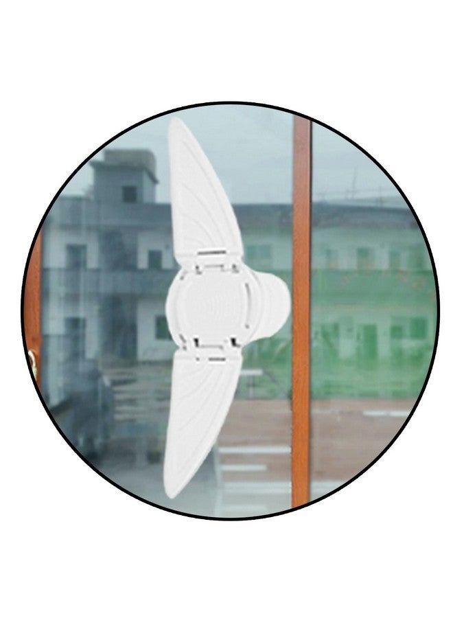 Safe-O-Kid ® - Pack Of 1 Fit-All, Sturdy, Butterfly Shaped Sliding Door/Window Lock White - Image 1