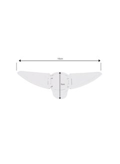 Safe-O-Kid ® - Pack Of 1 Fit-All, Sturdy, Butterfly Shaped Sliding Door/Window Lock White  - Image 4