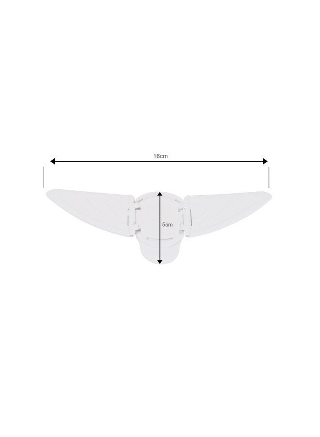 Safe-O-Kid ® - Pack Of 1 Fit-All, Sturdy, Butterfly Shaped Sliding Door/Window Lock White - Image 4