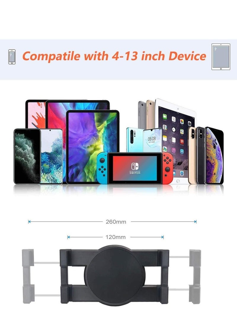 Generic Tablet Bed Desk Holder for 4-13" Device, EXSHOW 360° Flexible Long Arm Mount Clamp, Adjustable Lazy Stand for iPad 12.9 10.5 9.7 iPad Mini Air 4 3 2, Nintendo Switch, Xbox, E-Reader, iPhone, Phone etc - Image 2