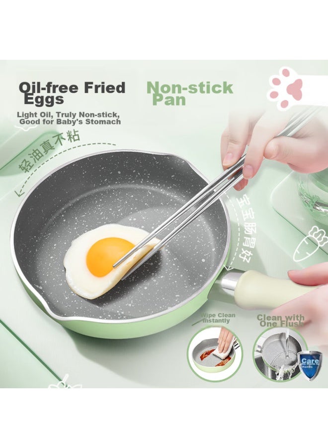 Supor Baby Food Pot, Infant Pan And Cooker Combo, Multifunctional Baby Milk Pot, Small Frying Pan, Non-stick Pot Set, Tp1956e1-g - Image 4