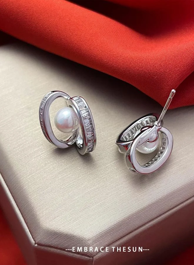 Take Two Faux Pearl Stud Earrings