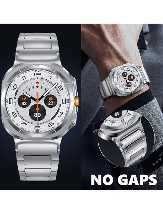 JAJEEK Stainless Steel Band Compatible with Galaxy Watch Ultra Bands 47mm (2024), No Gap Business Metal Replacement Strap for Samsung Galaxy Watch 7 Ultra 47mm, Durable, Stylish, Comfortable, Perfect for Men - Image 3