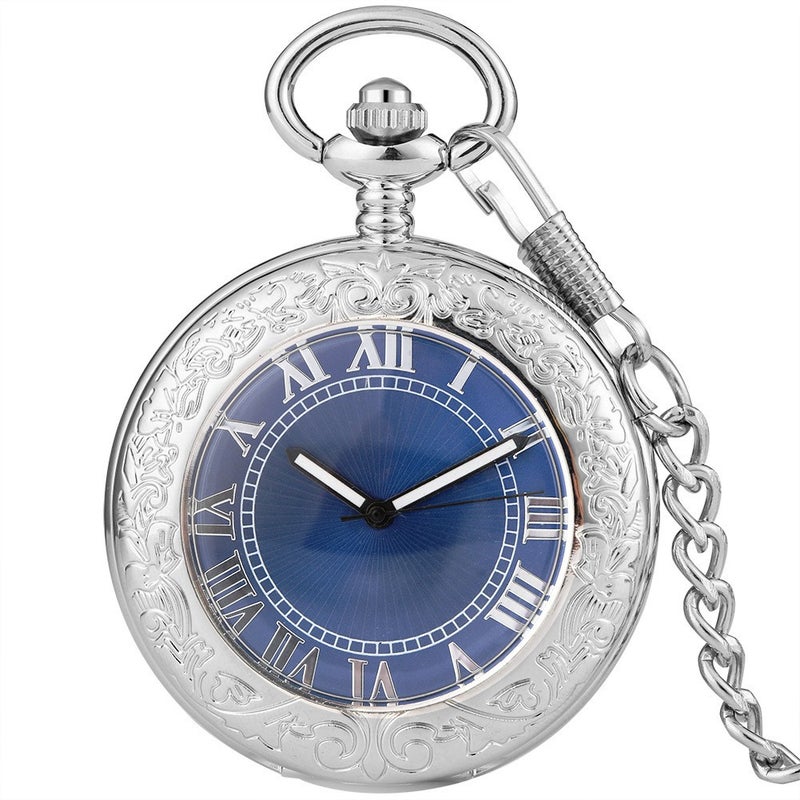 Sale Large Bronze Hollow Brushed Glossing Men'S And Women'S Gifts Automatic Mechanical Pocket Watch - Image 1