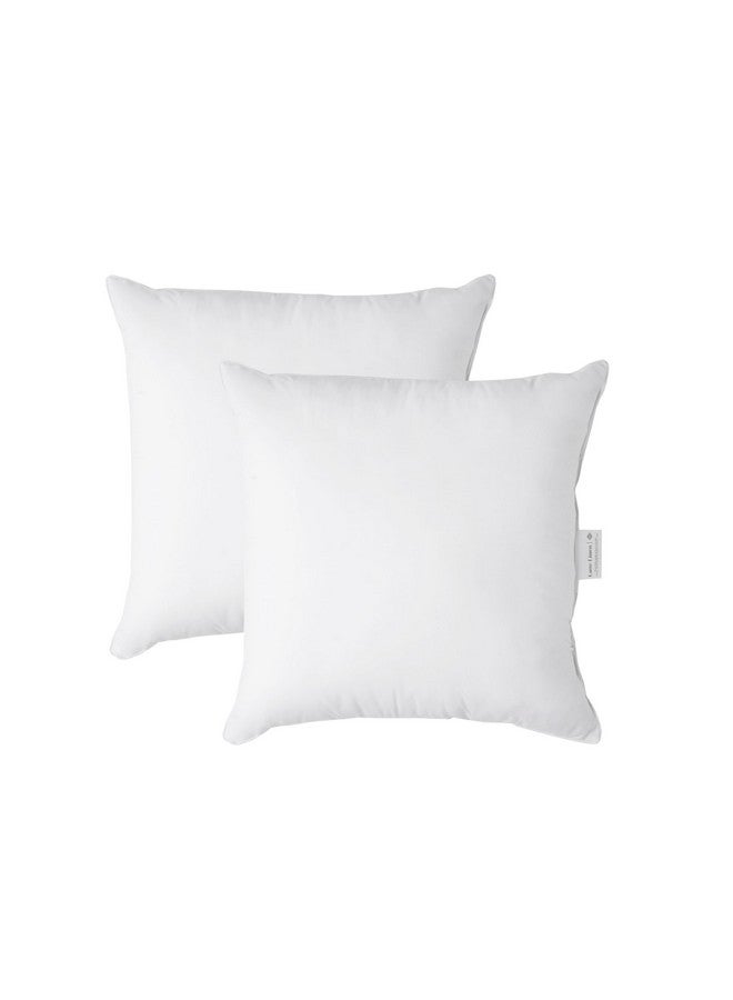LANE LINEN LANE LINEN 20x20 Pillow Inserts - Set of 2 Lightweight Down Alternative Square Pillows, White Throw Pillows for Bed, Decorative Pillows for Couch Bed, Firm Pillows for Living Room - Image 1