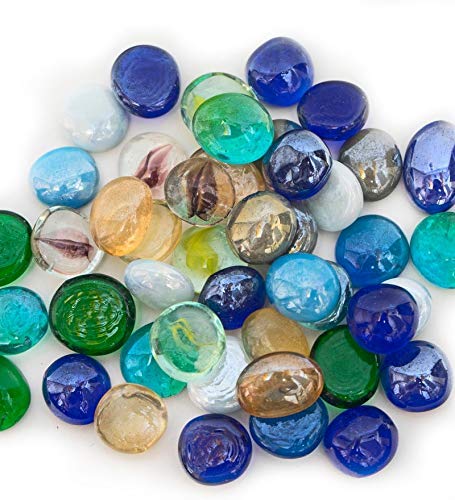Maalavya Half Round Multicolor Decorative Glass Pebbles (Above 101 Pcs) - Image 2
