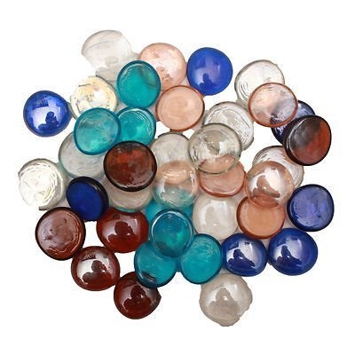 Maalavya Half Round Multicolor Decorative Glass Pebbles (Above 101 Pcs) - Image 3