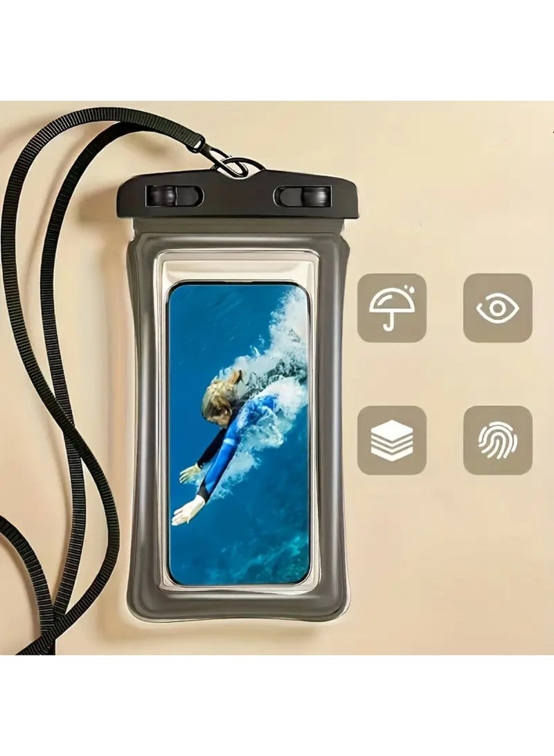 ZedAura Universal Waterproof Phone Pouch with Neck Strap – Clear Touch-Friendly PVC Dry Bag for Swimming, Snorkeling, Beach & Travel – Fits iPhone, Samsung & Phones Upto 7.5", IPX8 Rated Case - Image 4