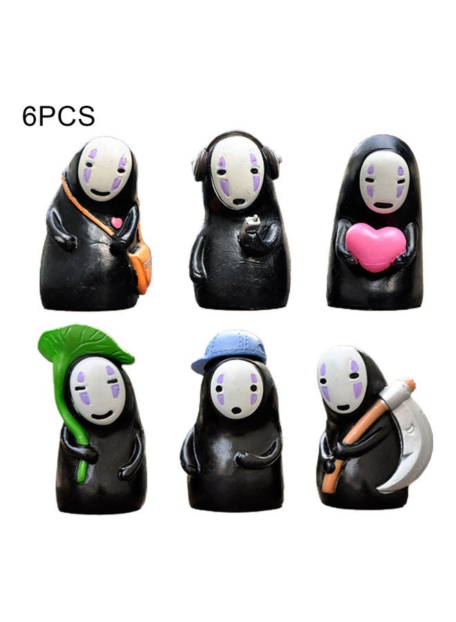 NIBEMINENT 6-Piece Exquisite Anime Design No Face Man Model - Image 1