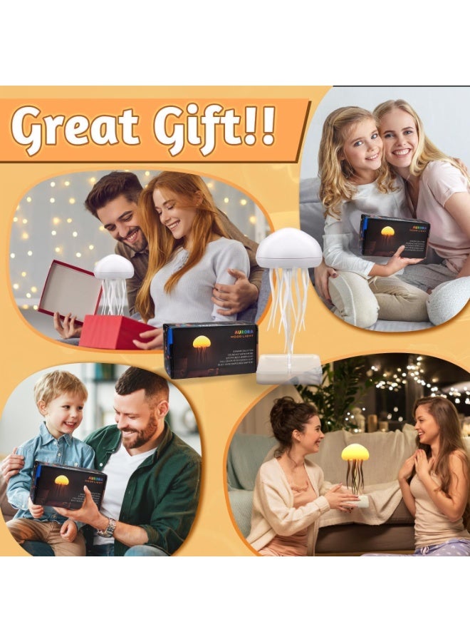 MUNTAQI LED Jellyfish Lamp with Voice Control – RGB Color Changing Night Light with Tentacle Design, Touch & Sound Activated Mood Lamp for Bedroom, Desk, Office, Kids, Adults, Bedside Ambient Light - Image 4