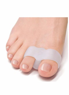 KASTWAVE 3 Pairs Toe Corrector Toe Separators for Overlapping Toes Silicone Bunion Corrector, Toe Separators with 2 Loops, Big Toe Space Suitable for Bunion and Overlap Toe 6 PCS  - Image 1
