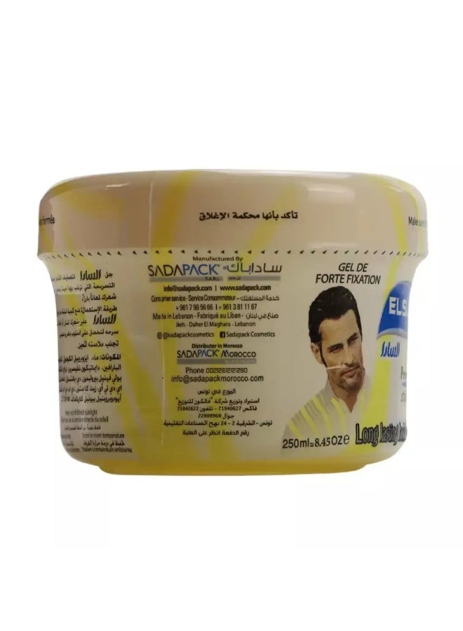 Elsada جل تصفيف الشعر الاحترافي من السد، جل تصفيف طويل الأمد، أزرق - 250 مل - Image 3