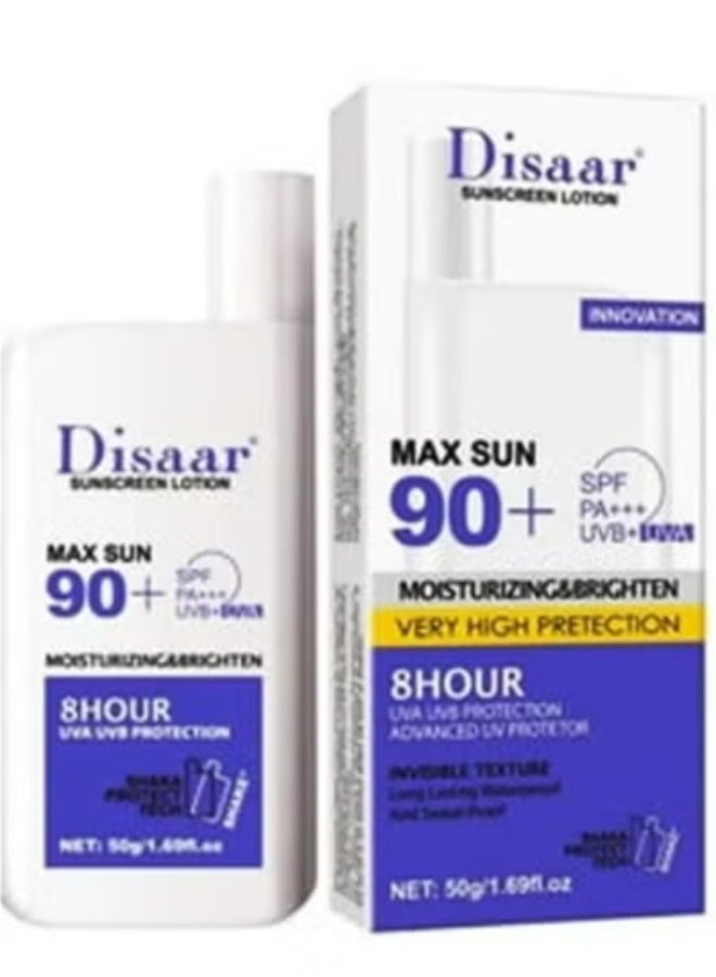 Disaar Sunscreen Moisturizer And Brighten very High Protection SPF 90 50 grams - Image 1