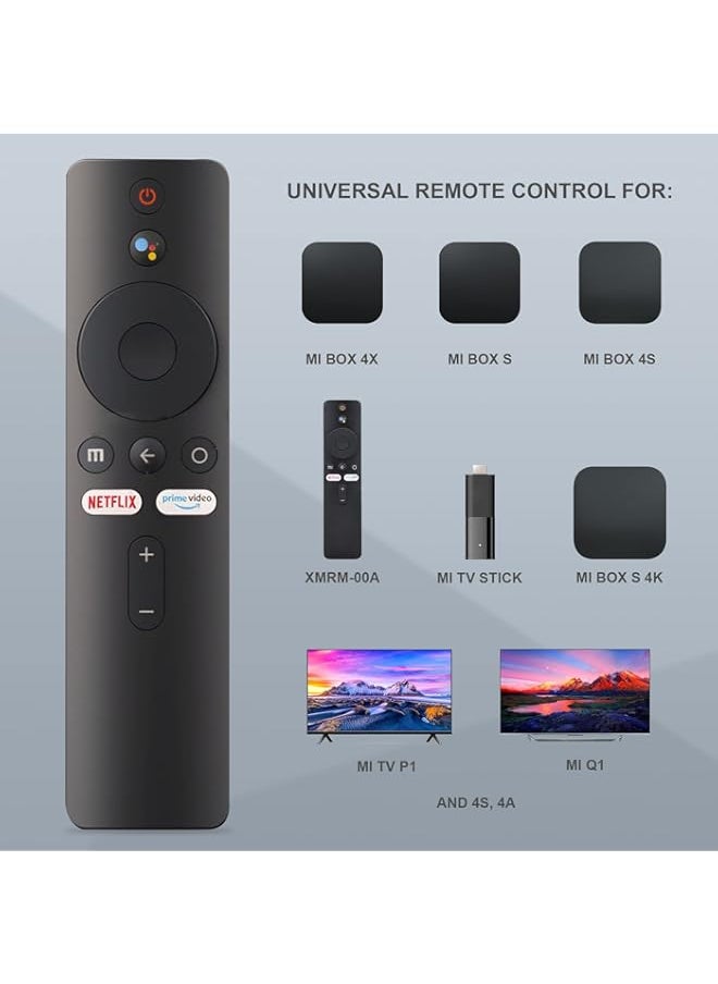 HuHa - Leyf Replacement Remote Control for Xiaomi Mi Stick - Compatible with Mi Box S/Mi Box 4X/MI TV P1, Q1, 4S, 4K, 4A, Q1E (XMRM-00A) - Bluetooth and Voice Control - Image 1